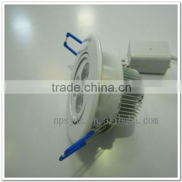 3W White paint round led ceiling light