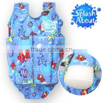 Promotional	children swimwear distributor	Cute Printed Nylon Elastane UV protection taiwan 1-2y kids floating swimwear