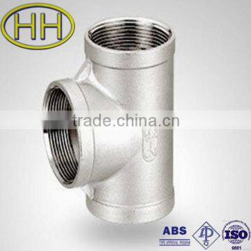 3000# Steel Pipe Fittting Threaded Tee photo-2