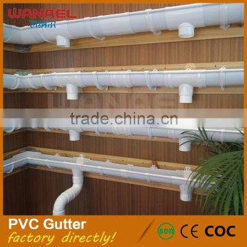 Wanael free samples K style brown pvc roof gutter guard plastic