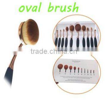 10pcs Oval Make Up Brush for Women, Affordable Makeup Brushes for Wholesale                        
                                                Quality Choice