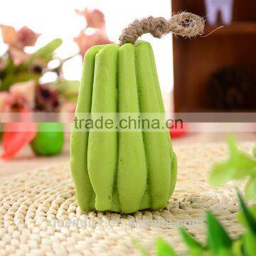 Mendior Thai fruit green pepper shaped handmade soap with rope home funny hand face soap whitening remove spot OEM custom brand