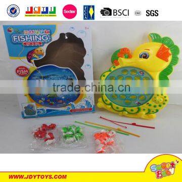 2015 new item hot selling fashion bo animal fishing game toy set with light