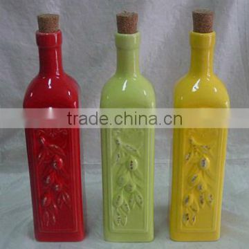 ceramic oliver oil bottle, ceramic oil bottle