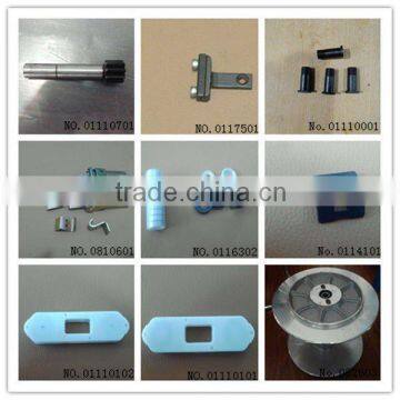Muller parts,KY parts --(shaft,pulley,roller holder,reed,needle seat,alu beam,lock block