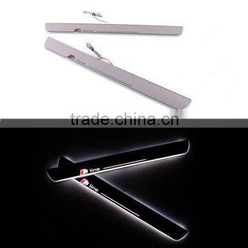 Car LED Flash Door Sills Moving Scuff Plate Light Panel Car Door Sill For Audi Q3 2013 2014 2015