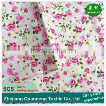 100 polyester floral printed fabric for bed sheet