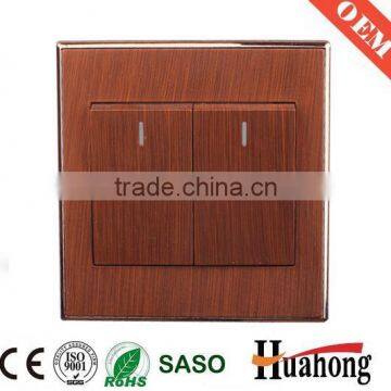 Moderm wood wire drawing wall switch