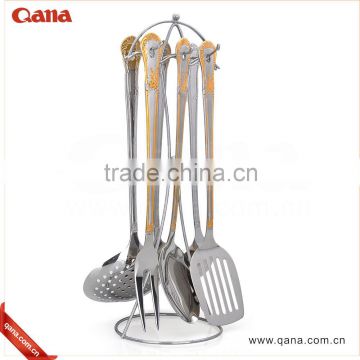 eco-friendly gold plated kitchen utensile set for the promotion