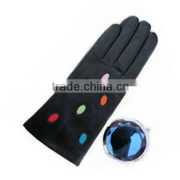 New style handmade fashion studs leather gloves