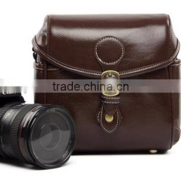 Alibaba competitive price fancy PU leather Camera Bag in Dongguan