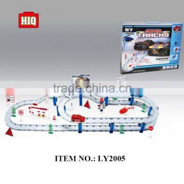 Hot sale plastic toy B/O city railway set for children