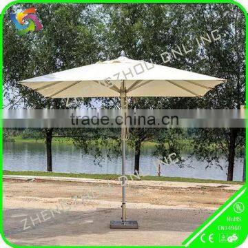 alu frame white square 8 ribs sunshade urbrella
