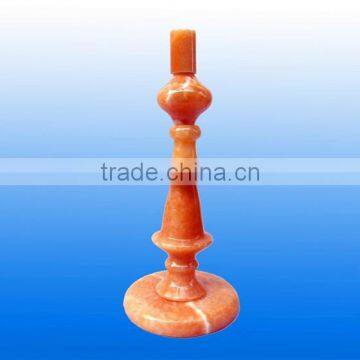 Finest Made Natural Yellow Jade Stone Lampstand photo-6