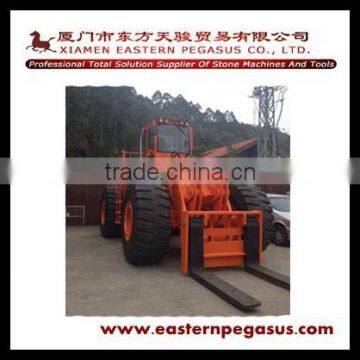 With ISO, 37 Tons lifting capacity block handling wheel loader from China