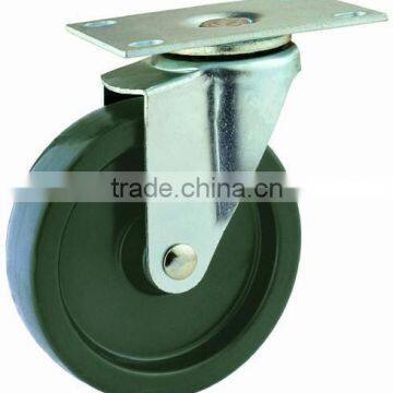 13 Double Ball Raceway Top Plate Swivel Black PP Caster