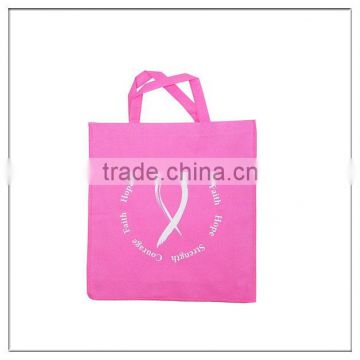 Custom Words Breast Cancer Awareness Pink Ribbon Bag