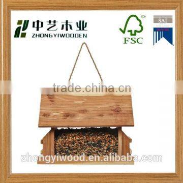 wooden bird feeder garden wooden house Decorative hanging garden wooden house