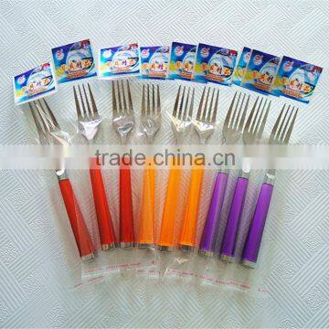 India market best sale colorful fruit fork