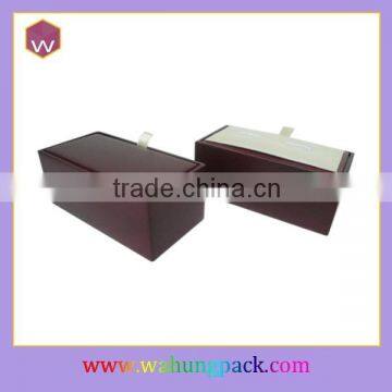 Cardboard Custom cuff link box For Gift With Logo WH-0676