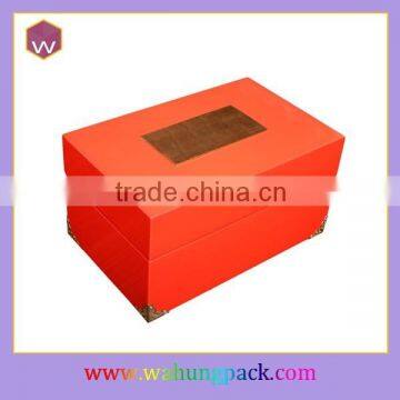 Strong Red Lacquer Wooden Perfume Packaging Box