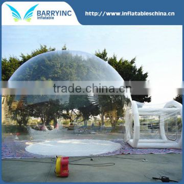 Customized safety inflatable bubble tent house dome outdoor