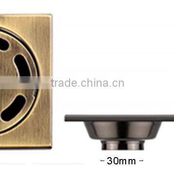 Chinese manufacturer concrete sanitary square stainless steel bronze shower floor grate drain