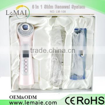 5 in 1 ultrasonic facial massager ionic facial massager as seen on tv