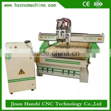HS 1325 M25 Multifunction 3 Spindle Cnc Router Woodworking Machine