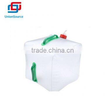 15L PVC Outdoor Foldable Transparent Drinking Water Container