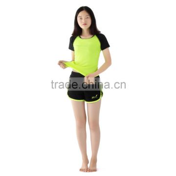 Running wear for men/short sleeve sport wear/yoga wear/coat