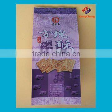 Plastic bopp side gusset food pouch for cookies