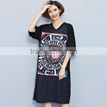 JPSKIRT16051001 Latest Fashion Ladies Casual Free Size Cotton Dress