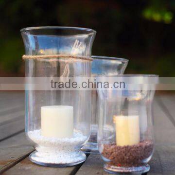 French Country Home Decorative Glass Candle Container for Christams Table Centerpiece photo-4