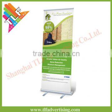 Retractable aluminium economical acrylic display stand , Roll up banners