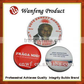 manufacturing Cheap Round Plastic Embroidery Botton Badges