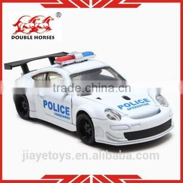 Simulation metal police car model toy