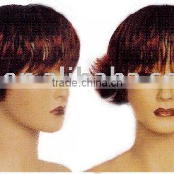 short curl synthetic wigs