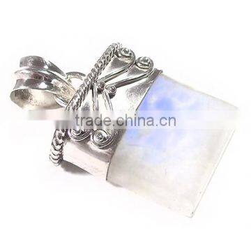 Rainbow moonstone jewellery 925 sterling silver jewelry wholesale Indian gemstone jewellery