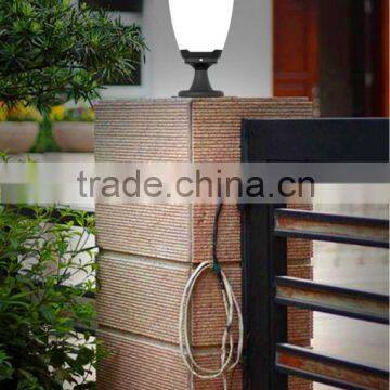 Integrated Garden Light Outdoor Plastic Pillar Light For Gate Decoration