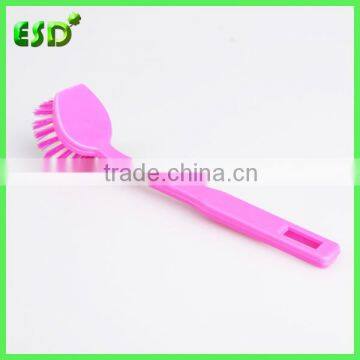 ESD Plastic Round Kitchen Cleaning Brush With Handle