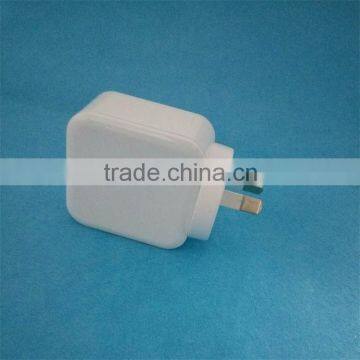 SAA Approved AU Plug Dual Usb Wall Charger for Australia Market