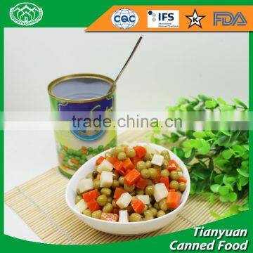 South America market Big factory cheap wholesale canned mix vegetable