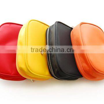 Half leather half transparent mini fabric box with customed LOGO
