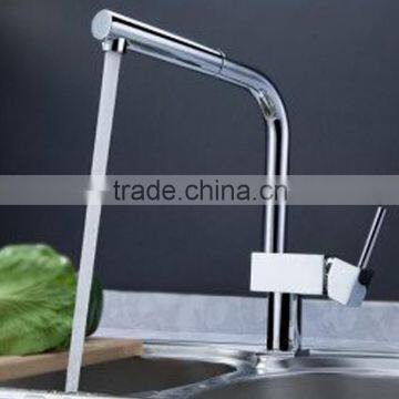 Chrome Commercial Pull Out Kitchen Faucet 8669-1-CP