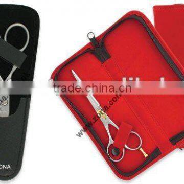 Hair Cutting Shear in Velvet Zipper Case