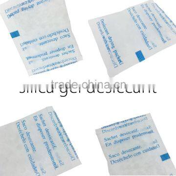 silica gel moisture absorption with non-woven paper