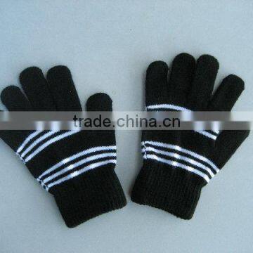 Warm children's 10G acrylic winter magic gloves