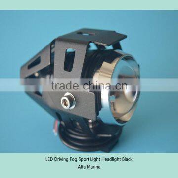 Motorcycle LED Driving Fog Sport Light Headlight Black photo-3
