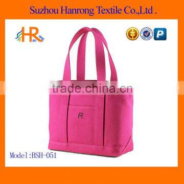 Custom reusable pink shopping bags